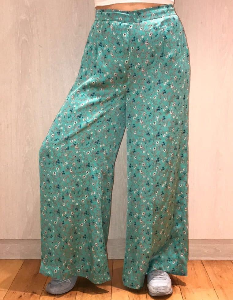 Green Silky Flares - Glass Clothing